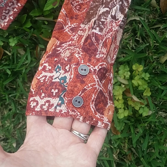 Lucky Brand Button Down Blouse Size S - Picture 6 of 8